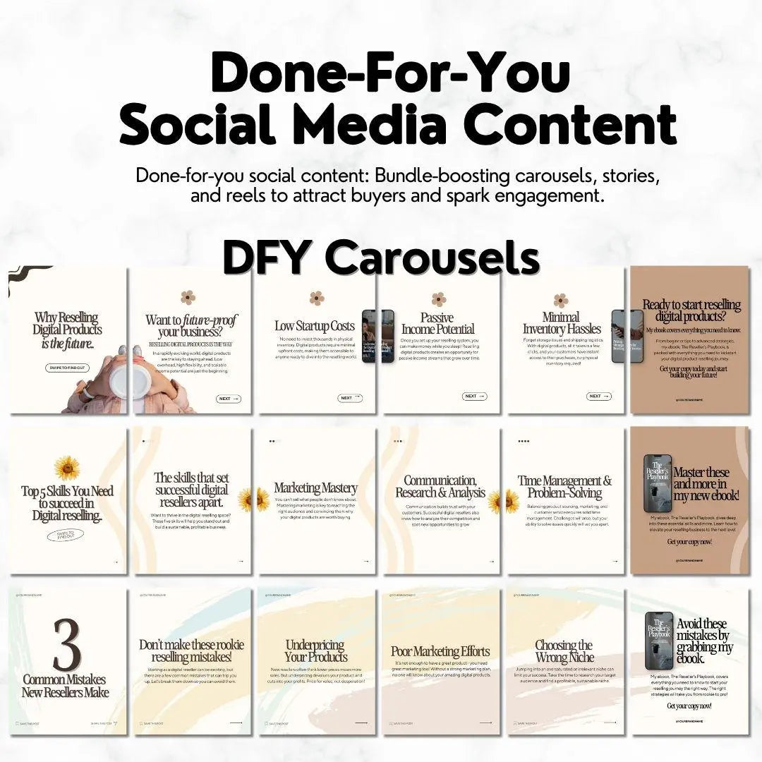 The Reseller’s Playbook – MRR & PLR Digital Product Bundle - Master Resell Rights - Boundless PLR
