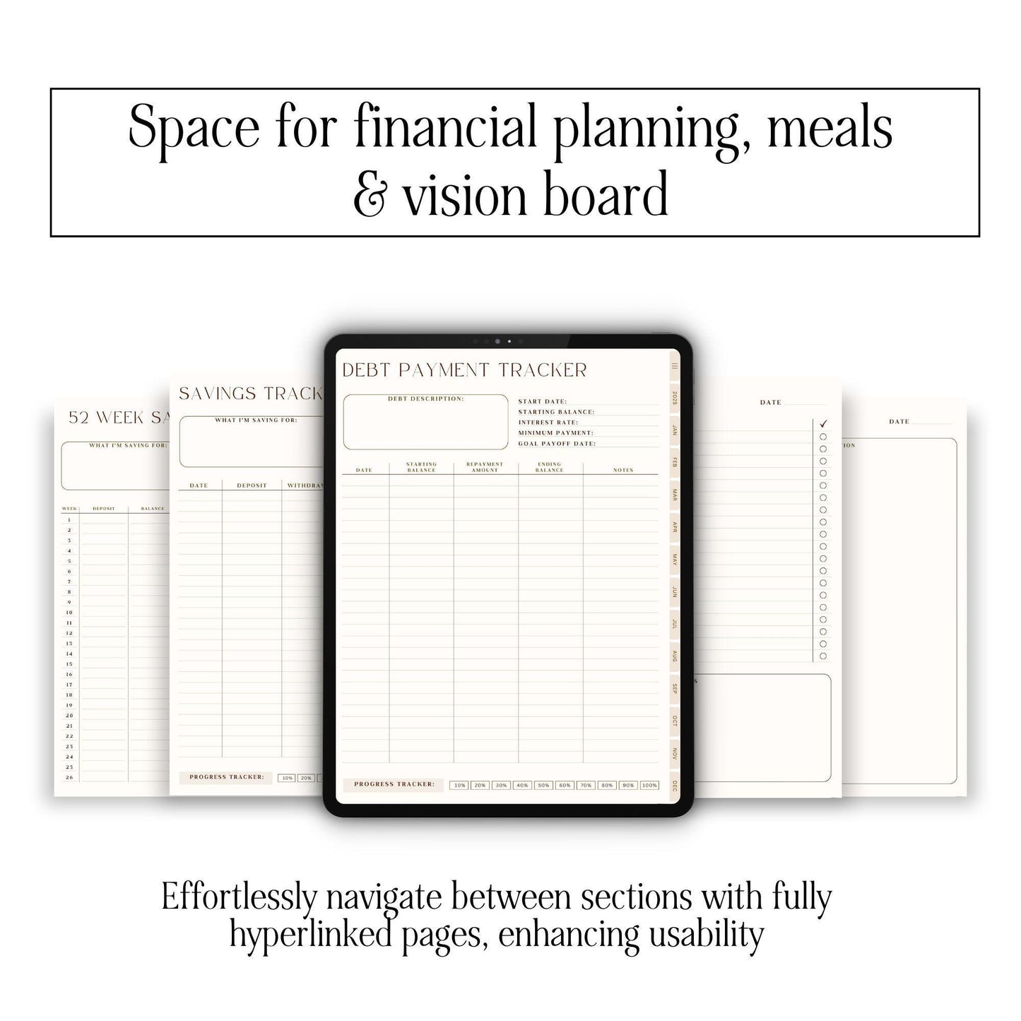 2025 Aesthetic Digital Planner | Editable Canva Template with MRR & PLR