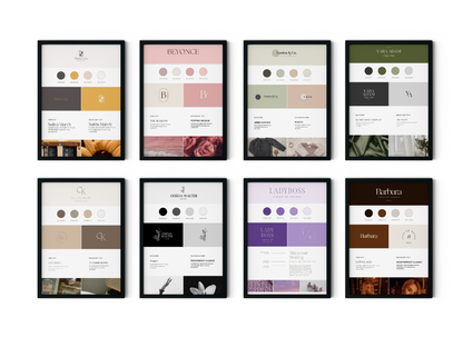 Canva Brand Board Template Kit, Logo, Color Palette, Font Pairing (MRR PLR, 3 Bonuses)