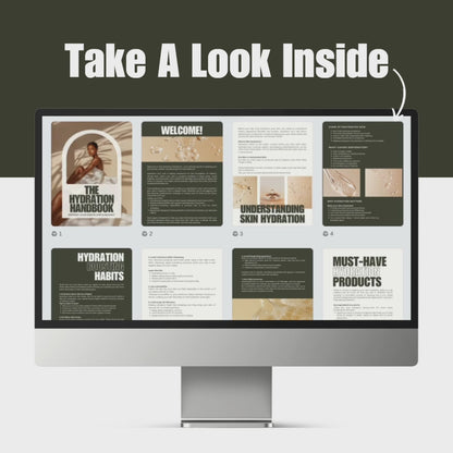 The Hydration Handbook – Canva Editable Skincare eBook with PLR & MRR Resell Rights