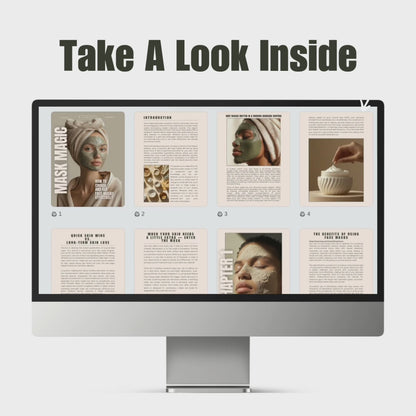 Mask Magic Canva Guide – Editable Skincare eBook with PLR & MRR Resell Rights