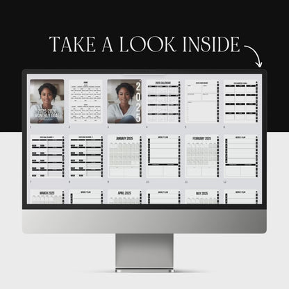 Digital Planner | 2025–2026 Hyperlinked Monthly & Weekly Planner | Canva Editable | PLR & MRR Included