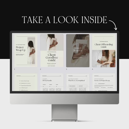 Client Offboarding Guide Template – Canva Editable Goodbye Packet with PLR + MRR Rights