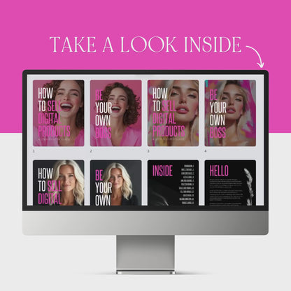 How to Sell Digital Products Guide | Canva Editable eBook with MRR & PLR | Bonus Instagram Posts for Digital Entrepreneurs