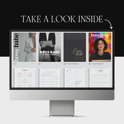 2026 Boss Babe Digital Planner – Canva Editable Template (89 Pages) | PLR + MRR Resell Rights