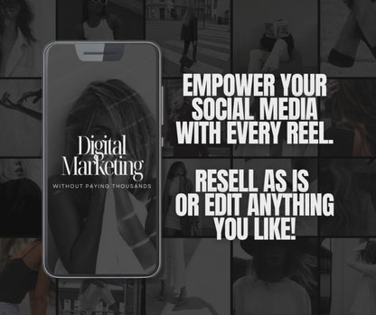 Dark & Modern Instagram Reel Covers – 60+ Canva Templates with MRR & PLR