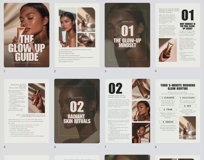 The Glow Up Guide – Canva-Editable Ebook (PLR & MRR Rights)