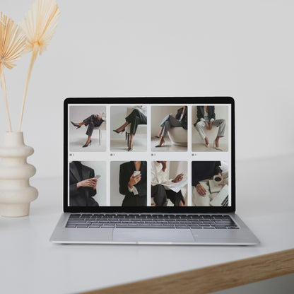 60 Aesthetic Faceless Marketing Stock Photos | Elegant Noir Editorial Collection | MRR & PLR Resell Rights