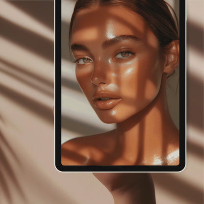 Luminous Beauty – 50 AI Stock Images (PLR & MRR Rights)
