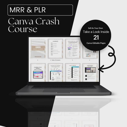 Master Canva with Our Comprehensive Canva Crash Course - PLR & MRR Included