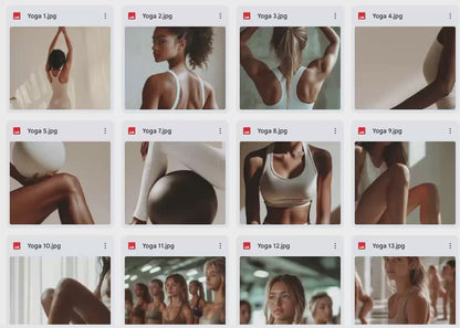 Yoga Flow | 60+ Mindful AI Stock Images for Fitness Brands, Coaches & Digital Creators (Includes MRR & PLR)