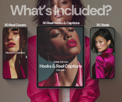 Viral Reels & Captions Pack – Volume 1 - Editable Canva Template