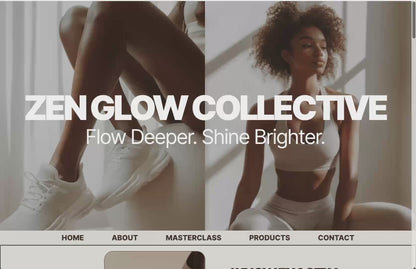 System.io Sales Funnel, Zen Glow Collective Systeme.io Website – Wellness Funnel with MRR & PLR + Bonus Faceless Fitness AI Stock Images