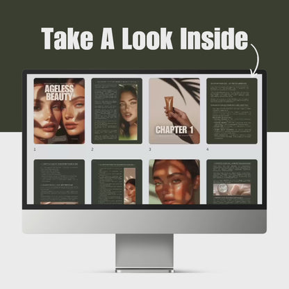Ageless Beauty Planner | Skincare eBook 52-Week Skincare Ritual Guide | Editable Canva Template with PLR & Resell Rights | Instant Download