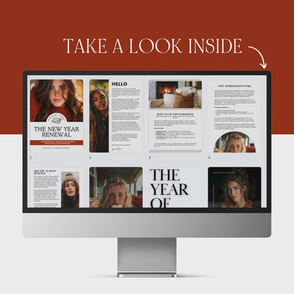 New Years Journal | 2026 New Year Renewal Workbook & Journal | PLR + MRR Resell Rights | Canva Editable