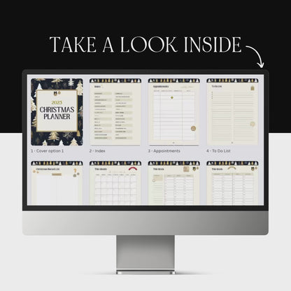 2025 Christmas Planner | Canva Editable Template with MRR and PLR