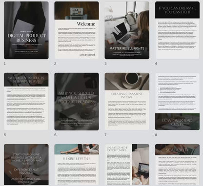 How to Start a Digital Product Business – Canva Editable eBook with PLR & MRR Rights