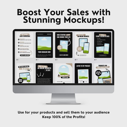 Pinterest Templates for Bloggers with MRR & PLR Rights | Canva Templates – 100 Editable Pin Designs for Digital Product Sellers