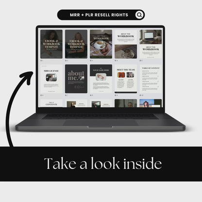 Editable Canva Workbook & Ebook Templates for Coaches & Digital Product Sellers – Includes MRR, PLR & Pinterest Strategy Bonus