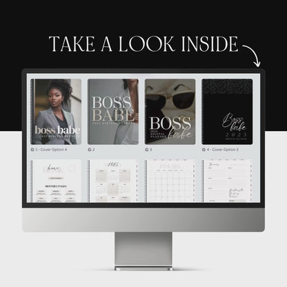 2025 Boss Babe Digital Planner | Hyperlinked Canva Template