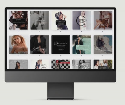 Transform Your Instagram Presence with Our Millie Bold & Luxury Posts & Stories Collection; Includes MRR & PLR Resell Rights