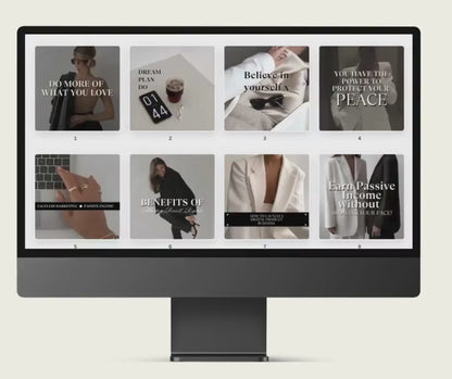 Aesthetic Post & Story Templates Bundle | PLR + MRR Resell Rights
