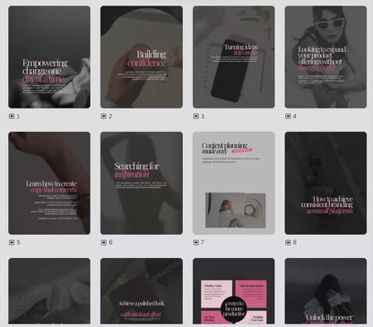 Instagram Boss Babe Social Media Manager, Canva Templates (MRR + PLR)